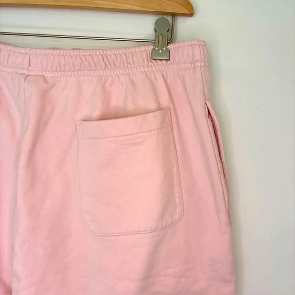 Lacoste Live! X Supreme Pink Drawstring Elastic Waist Shorts Terry Style Large - Picture 5 of 9
